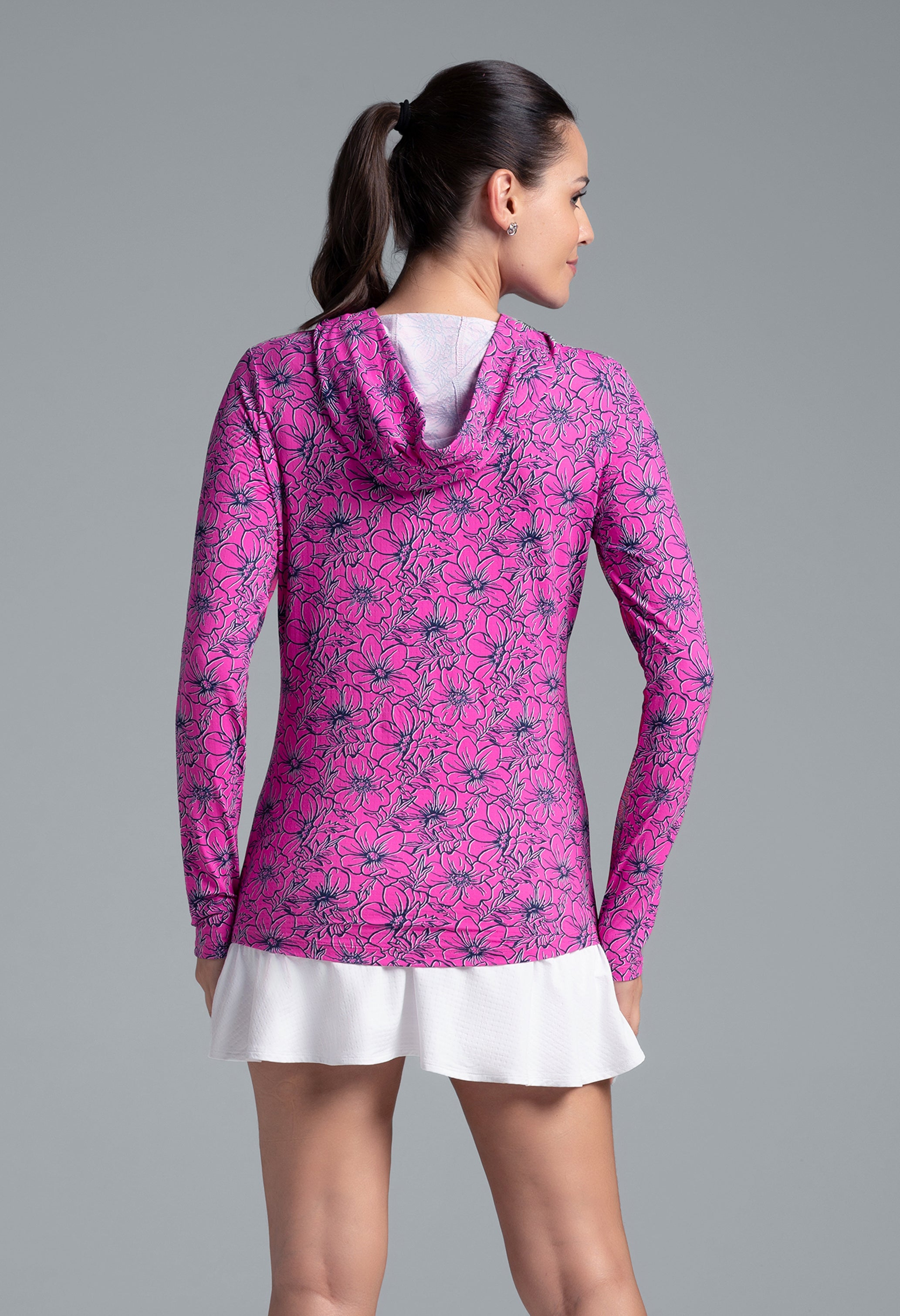 Diana Print Long Sleeve Hoody – 16930