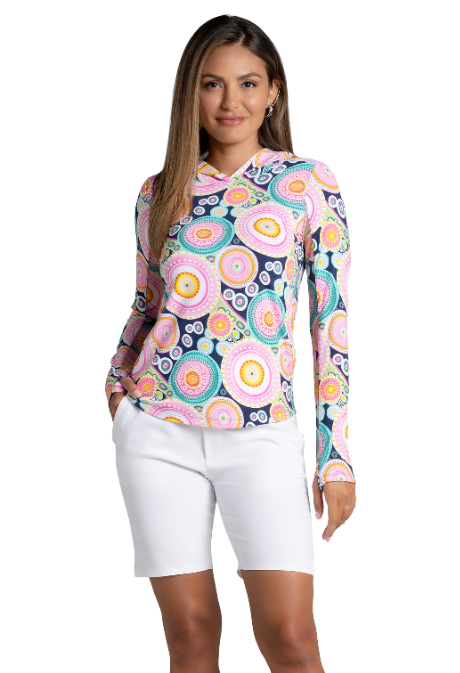 Leona Print Long Sleeve Hoody – 16933